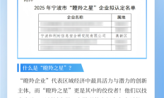官方认证：和利时信安院，宁波“瞪羚之星”！
