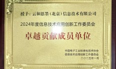 云和恩墨荣膺信创工委会2024年度“卓越贡献成员单位”称号,助力产业发展迈向新高度